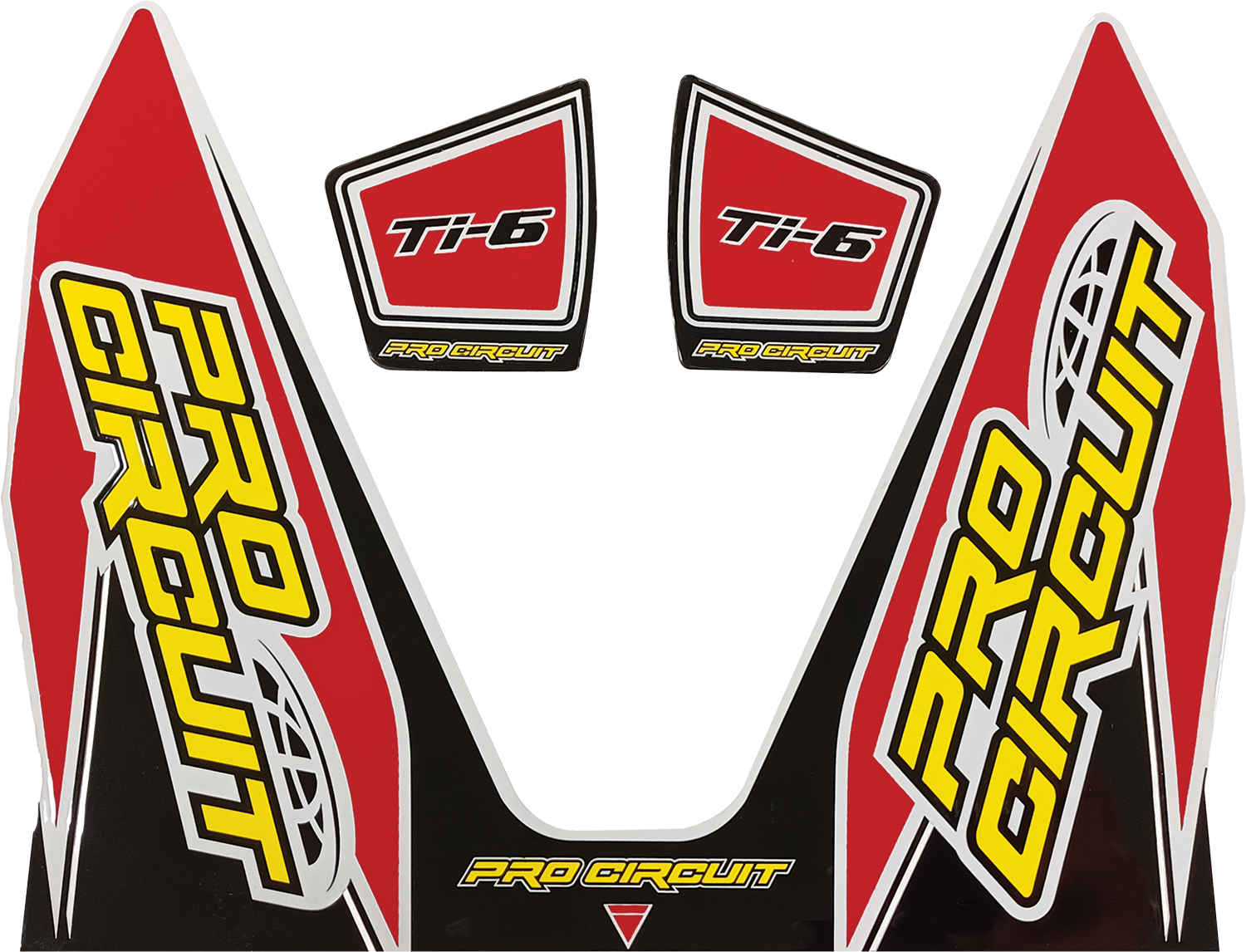 PRO CIRCUIT Ti-6 Decal - Red DC22TI6-RED