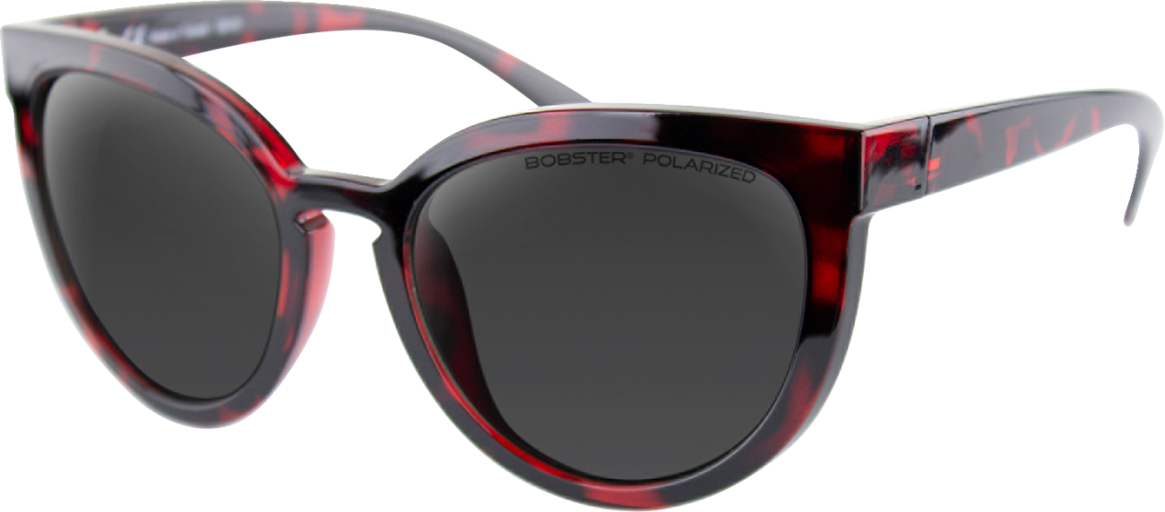 BOBSTER Sail Sunglasses - Gloss Red Tortoise - Smoke Polarized BSAL001P