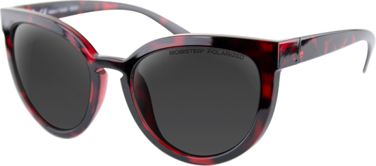 BOBSTER Sail Sunglasses - Gloss Red Tortoise - Smoke Polarized BSAL001P