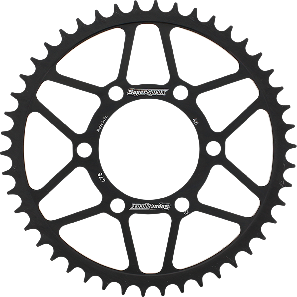 SUPERSPROX Steel Rear Sprocket - 46 Tooth RFE-478-46-BLK