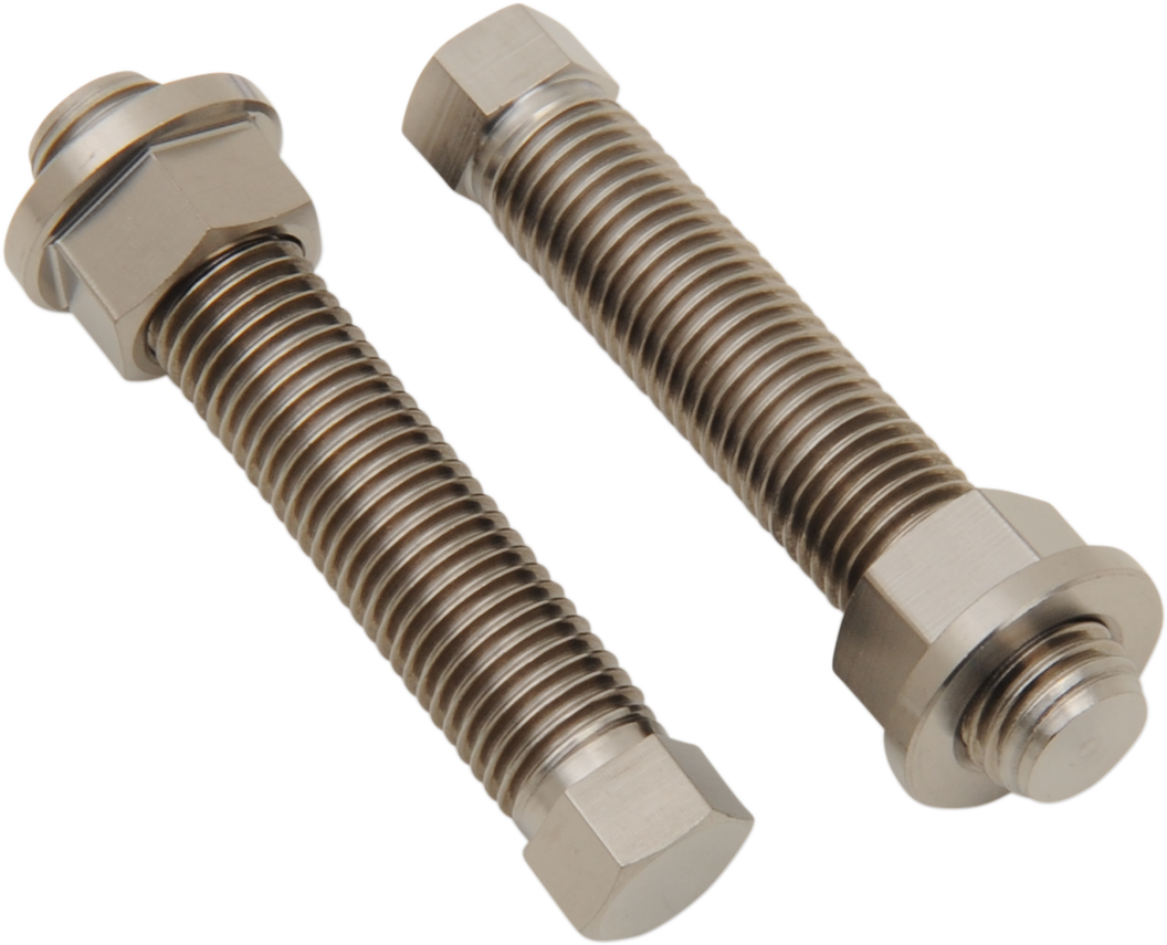 WORKS CONNECTION Bolt Set - Axle Adjuster - Titanium 70-635