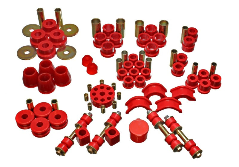 Energy Suspension 74-78 Nissan 260Z/280Z Red Hyper-Flex Master Bushing Set 7.18102R
