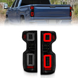 Anzo 19-21 Chevy Silverado Work TruckFull LED Tailights Black Housing Smoke Lens G2 (w/C Light Bars) 311418