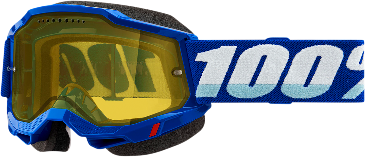 100% Accuri 2 Snow Goggles - Blue - Yellow 50021-00002