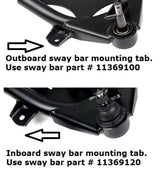 Ridetech 63-87 Chevy C10 2WD Front MuscleBar Sway Bar use with Stock Lower Arms 11369120