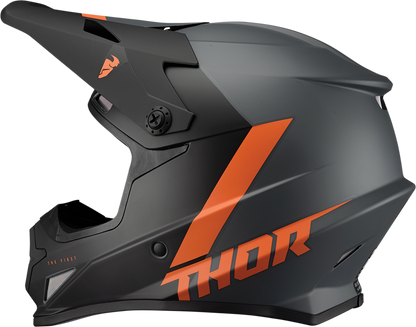 THOR Sector Helmet - Chev - Charcoal/Orange - XS 0110-7336