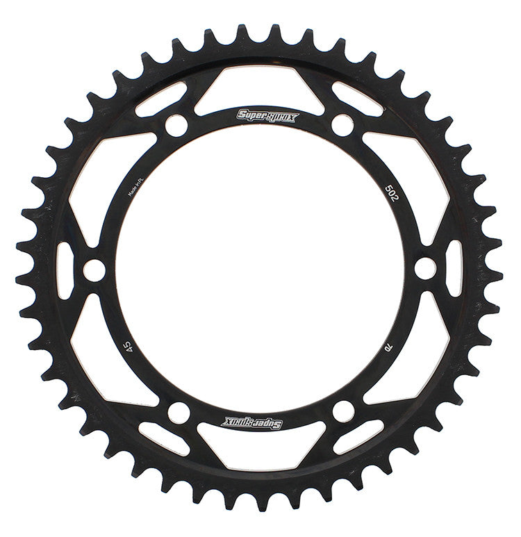 SUPERSPROX Rear Sprocket Steel 45t-530 Blk Kaw RFE-502-45-BLK