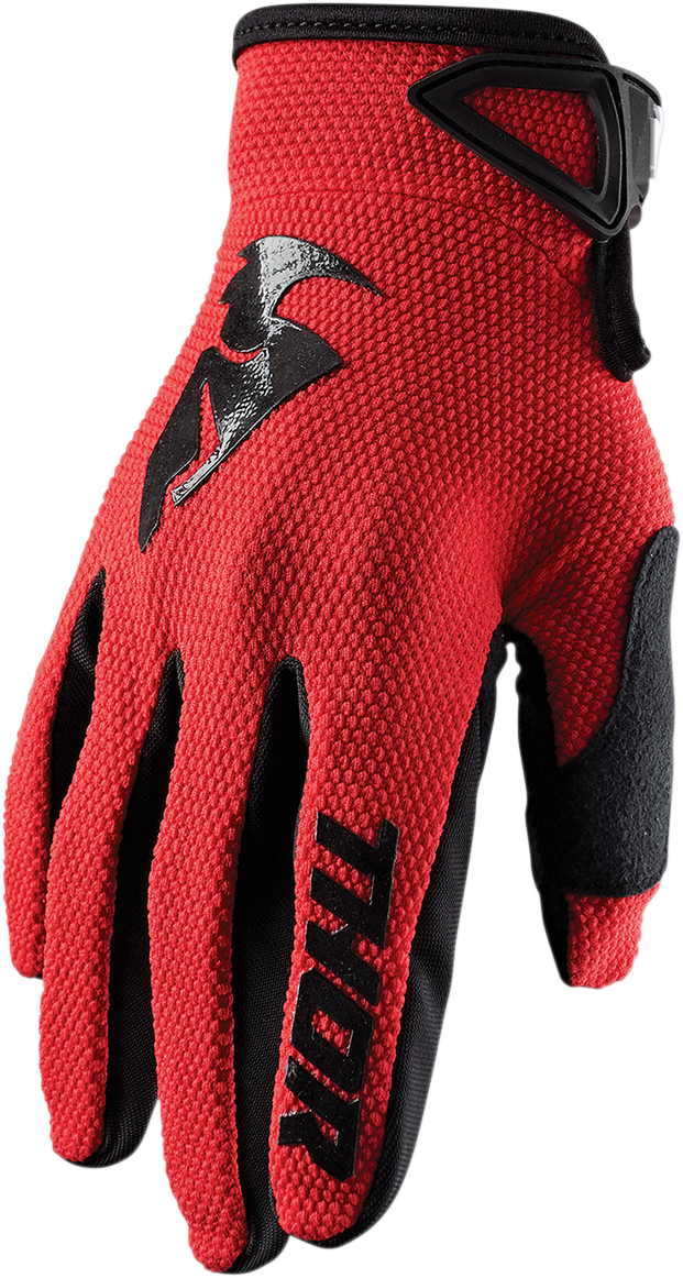 THOR Sector Gloves - Red/Black - XS 3330-5871