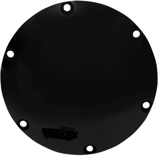 DRAG SPECIALTIES Derby Cover - Gloss Black 301496