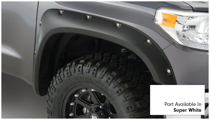 Bushwacker 16-18 Toyota Tundra Fleetside Pocket Style Flares 4pc 66.7/78.7/97.6in Bed - Super White 30918-13
