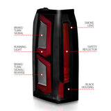 ANZO 2015-2020 Chevrolet Tahoe LED Tail Lights w/ Light Bar Black Housing Somke Lens 311375