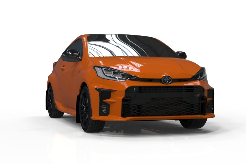 Rally Armor 20-22 Toyota GR Yaris Hatchback Black Mud Flap w/ Red Logo MF74-UR-BLK/RD