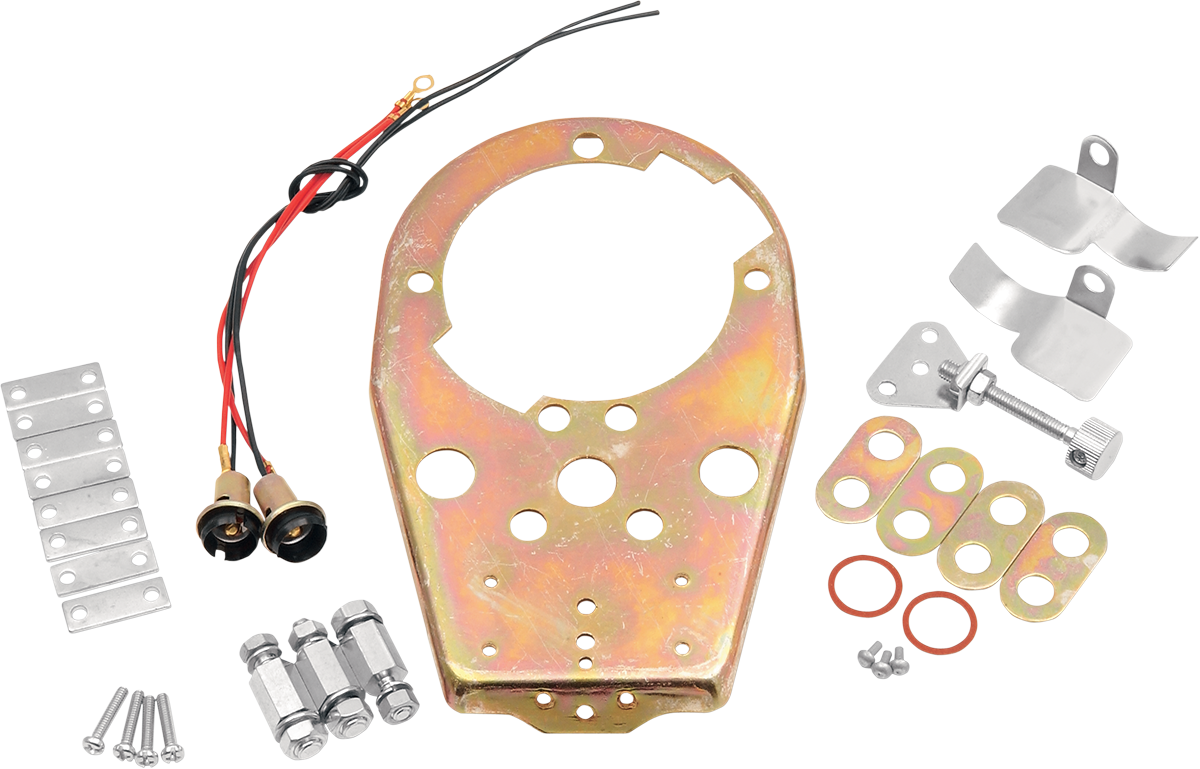 DRAG SPECIALTIES Placa de tablero tipo ojo de gato 12-0034B