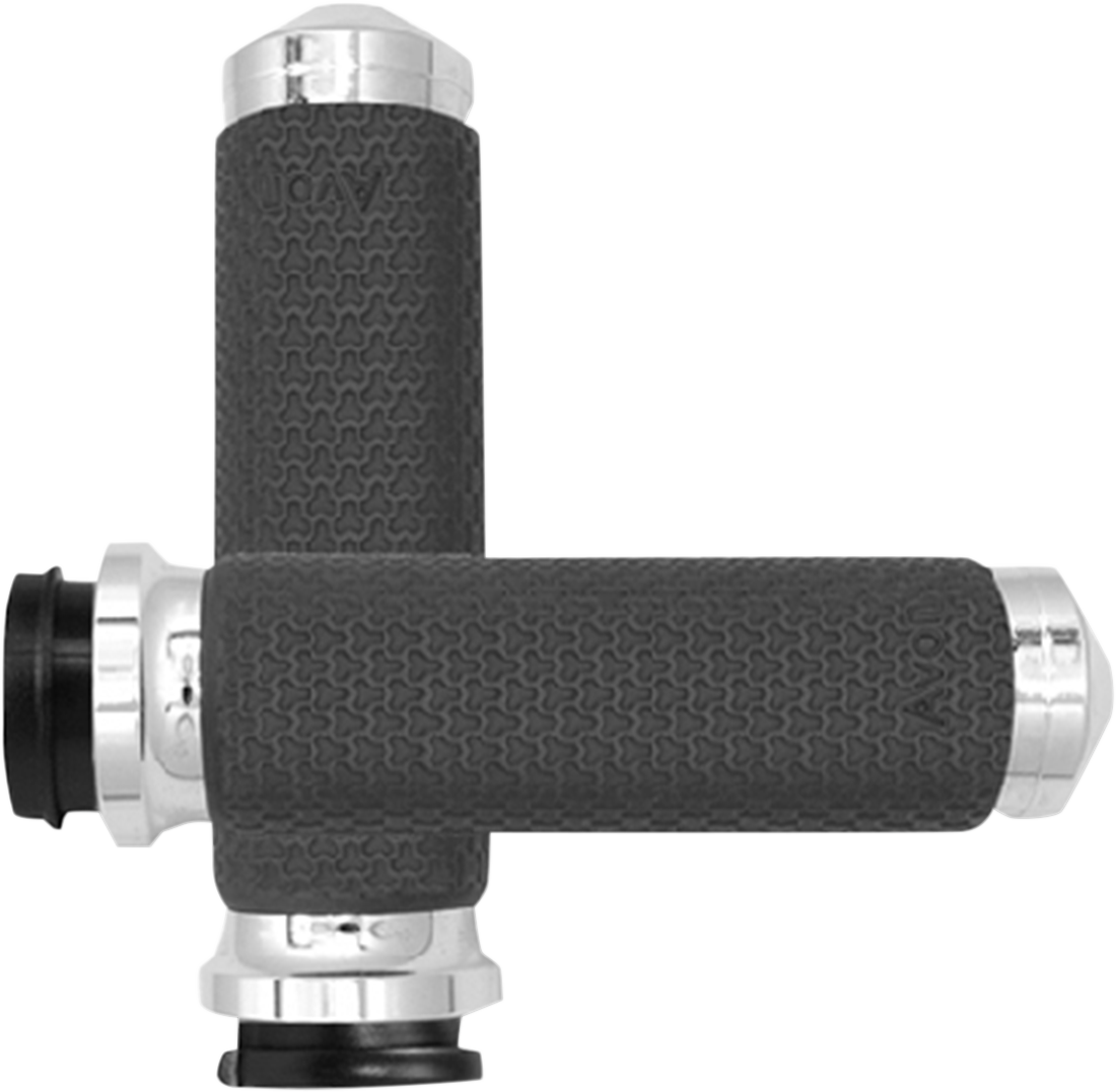 AVON GRIPS Grips - Memory Foam - Medium - TBW - Chrome MF-63A-CH-FLY