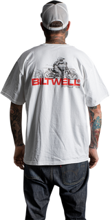 BILTWELL Spare Parts T-Shirt - White - Large 8101-054-004