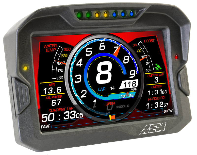 AEM CD-7 Logging GPS Enabled Race Dash Carbon Fiber Digital Display w/o VDM (CAN Input Only) 30-5703
