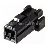 NAMZ AMP 040 Series 2-Position Female Wire Plug Housing Connector (HD 72912-01BK) NA-174056-2