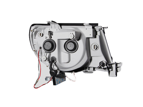 ANZO 2005-2011 Toyota Tacoma Projector Headlights w/ Halo Black 121282