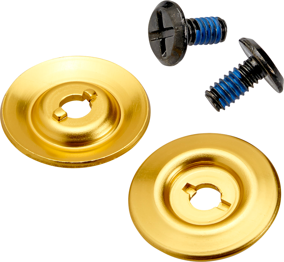 BILTWELL Gen 2 Hardware Kit - Black Screw - Gold Baseplate 0034-150-66