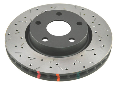 DBA 2015 Ford Mustang EcoBoost/GT w/o Brembo Calipers Front Drilled & Slotted 4000 Series Rotor 42164BLKXS
