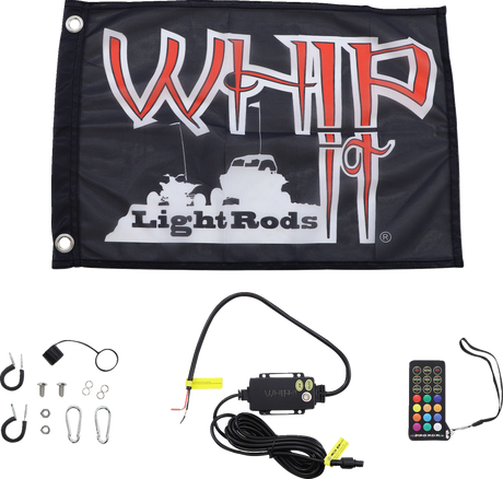 WHIPITLIGHTRODS 3' Light Rod Whip - Chase - Black SB-CHSBTR-131