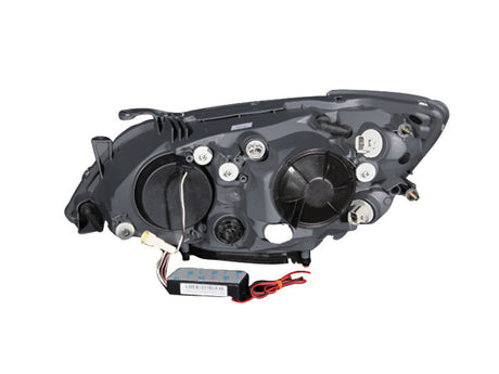 ANZO 2001-2005 Lexus Is300 Projector Headlights w/ Halo Black 121199
