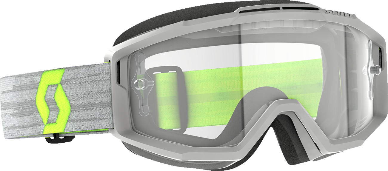 SCOTT Split OTG Goggles - Gray/Yellow - Clear Works 285537-1120113