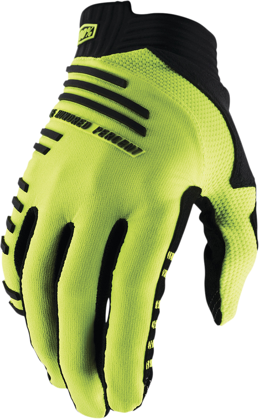 100% R-Core Gloves - Fluorescent Yellow - Large 10027-00012
