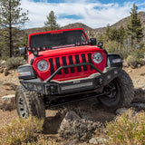 Go Rhino 07-20 Jeep Wrangler JL/JLU/JK/JKU/Gladiator JT Rockline Full Width Bumper w/ Overrider 331201T