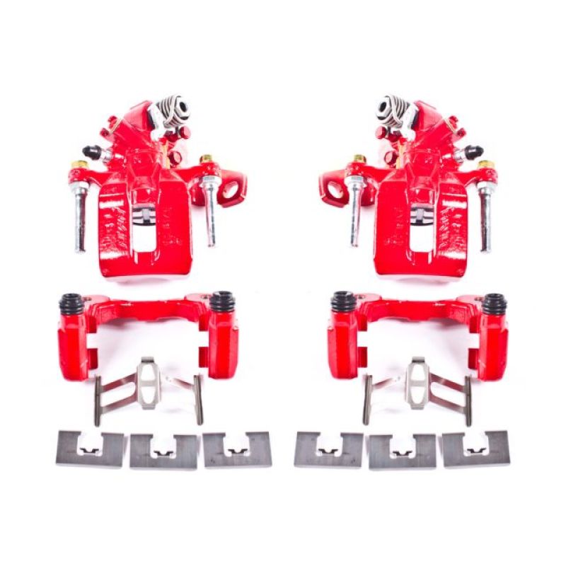Power Stop 06-11 Acura CSX Rear Red Calipers w/Brackets - Pair S3298