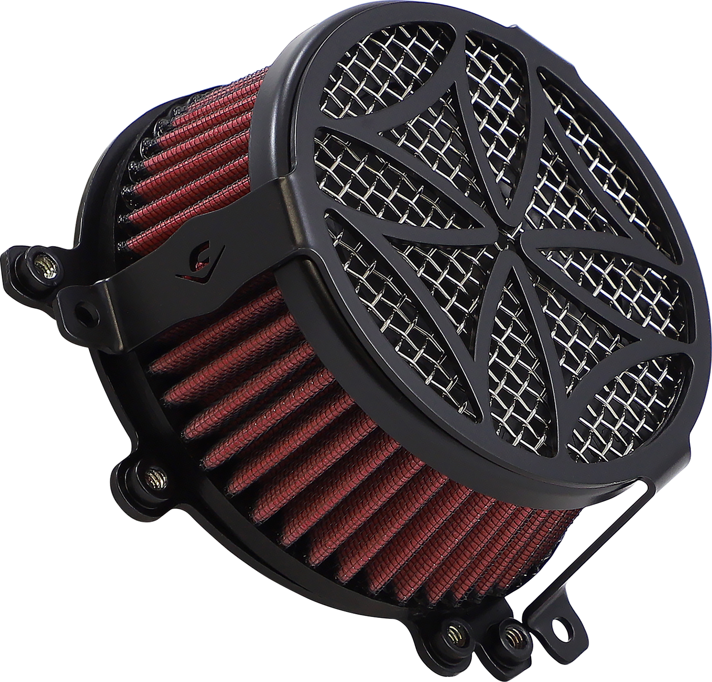 COBRA Air Filter - Cross - Black 606-0100-02B-SB