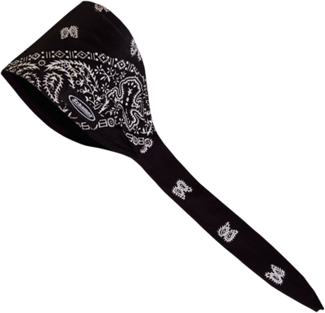 SCHAMPA & DIRT SKINS Old School Bandana - Black Paisley OSB1-100