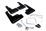 Rally Armor 15-18 Subaru WRX/STi Sedan UR Black Mud Flap w/ Green Logo MF32-UR-BLK/CGN