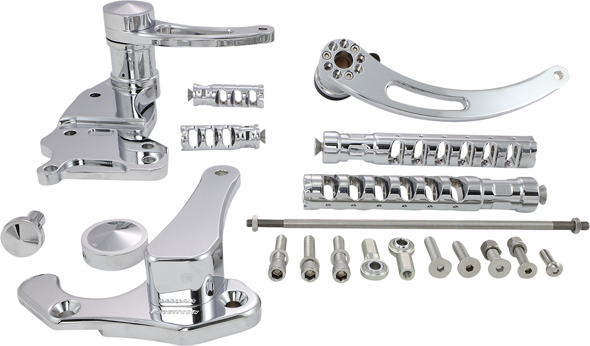 ACCUTRONIX Forward Control - Chrome - Slotted FC405-SSAKC