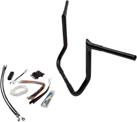 FAT BAGGERS INC. Handlebar Kit - Pointed Top - 14" - Black 909114-B