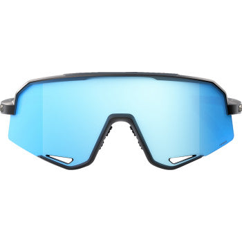 100%  Slendale Sunglasses - Matte Black - HiPER Blue  60057-00003