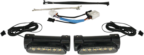 CUSTOM DYNAMICS Engine Guard Light - '97-'13 FLH - Black CD-CB-AW-HD-B