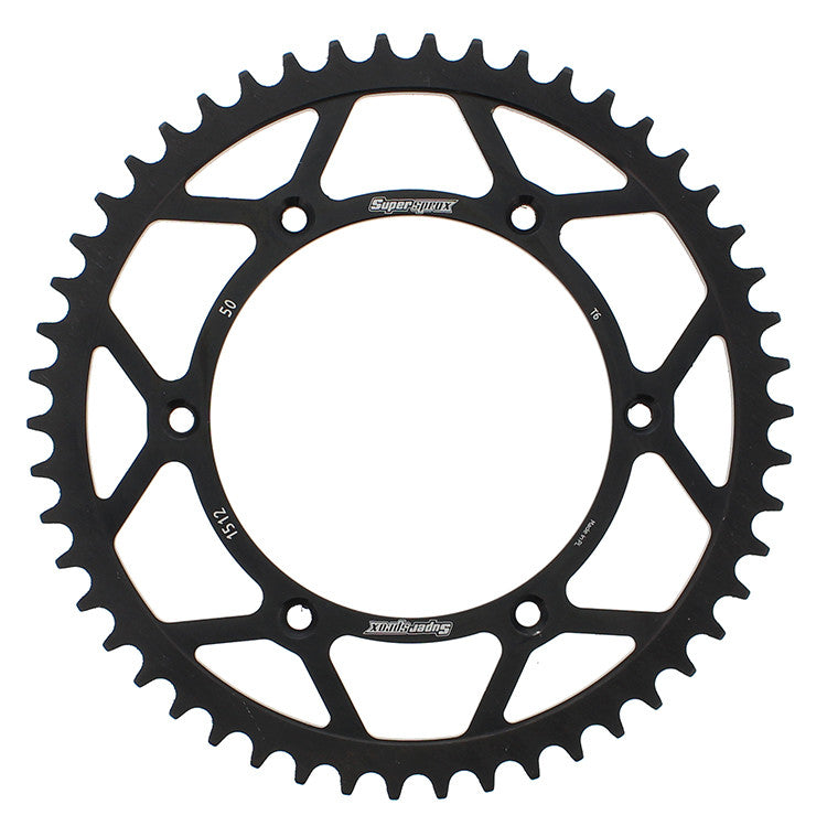 SUPERSPROX Rear Sprocket Steel 50t-520 Blk Beta/Husq RFE-1512-50-BLK
