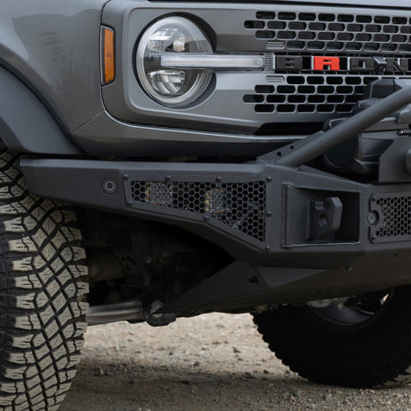 Go Rhino 21-24 Ford Bronco (2 and 4 Door) Rockline Full Width Bumper w/ Overrider Bar 331401T