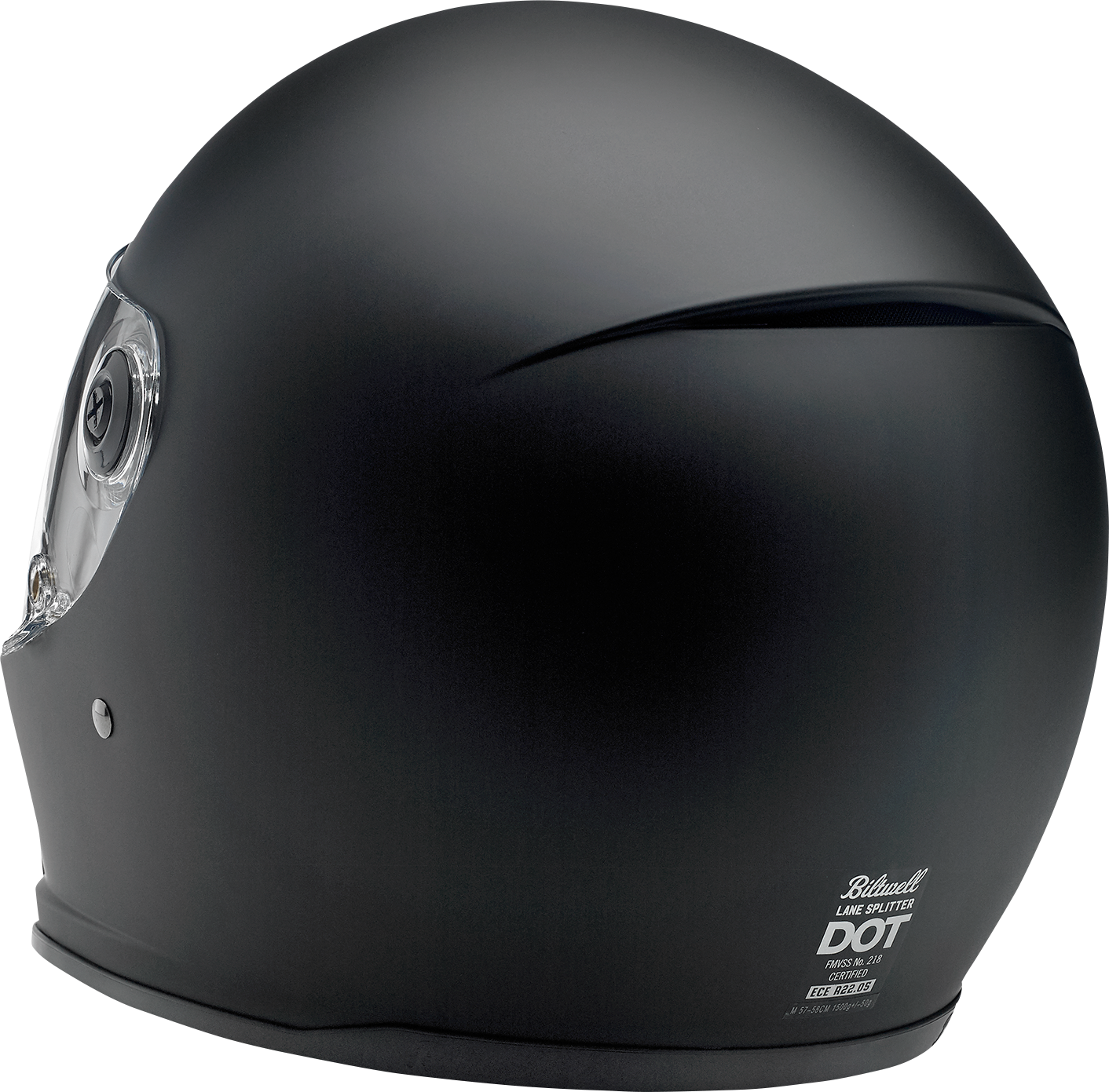 BILTWELL Lane Splitter Helmet - Flat Black - Large 1004-201-104