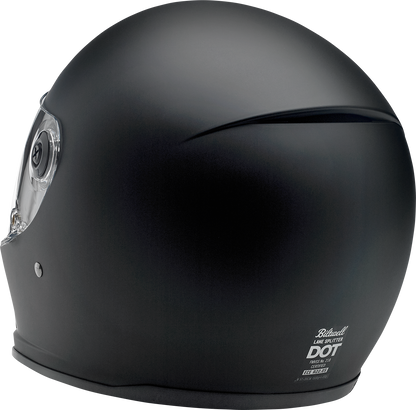 BILTWELL Lane Splitter Helmet - Flat Black - Large 1004-201-104