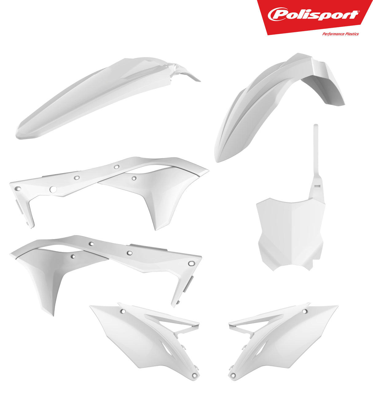 POLISPORT Plastic Body Kit White 90714