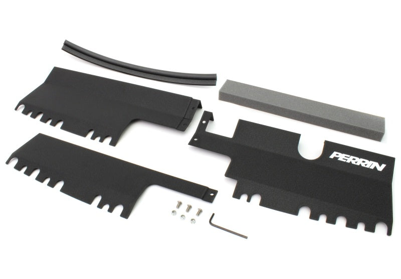 Perrin 15-21 WRX/STI Radiator Shroud (With/Without OEM Intake Scoop) - Black PSP-ENG-512BK