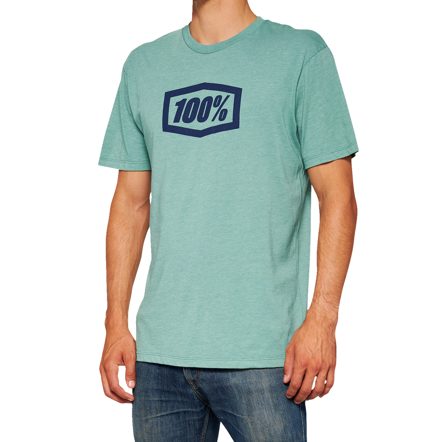 100% Icon T-Shirt - Blue - Large 20000-00037