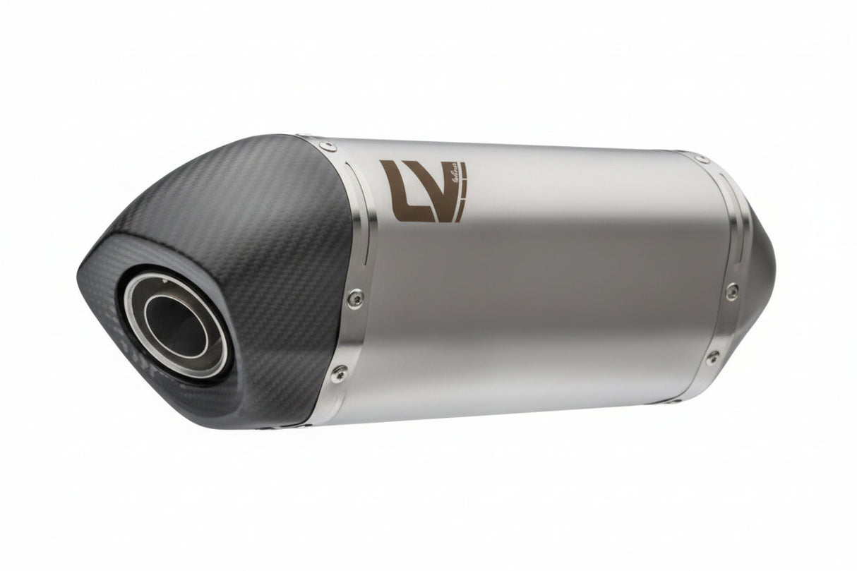 LEOVINCE - LV-14 Slip-On Muffler - Stainless Steel - Aprilia Tuareg 660 15626U 1811-4950