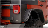 Bushwacker 07-18 Jeep Wrangler Trail Armor Rear Corners - Black 14010