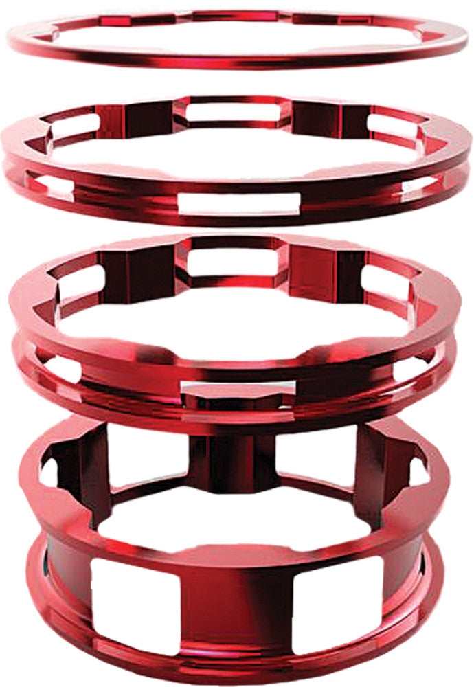 BOX Zero 1" Headset Spacers 10 5 3 1(2pcs)Mm BX-SS13001KT-RD