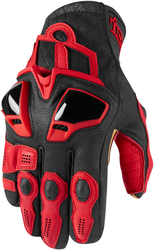 ICON Hypersport™ Short Gloves - Red - 2XL 3301-3549