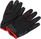 BILTWELL Moto Gloves - Black/Red - 2XL 1501-0108-006