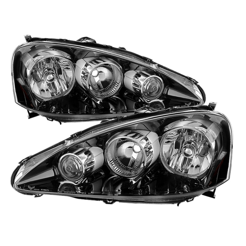 Xtune Acura Rsx 2005-2006 OEM Style Headlights -Black HD-JH-ARSX05-AM-BK 9029516